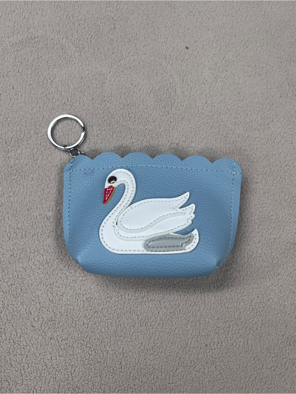 Never used - Swan Keychain Coin Pouch